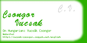 csongor vucsak business card